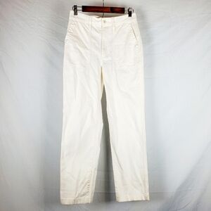 NWT Madewell The Perfect Vintage Straight Workwear Pant In Lighthouse